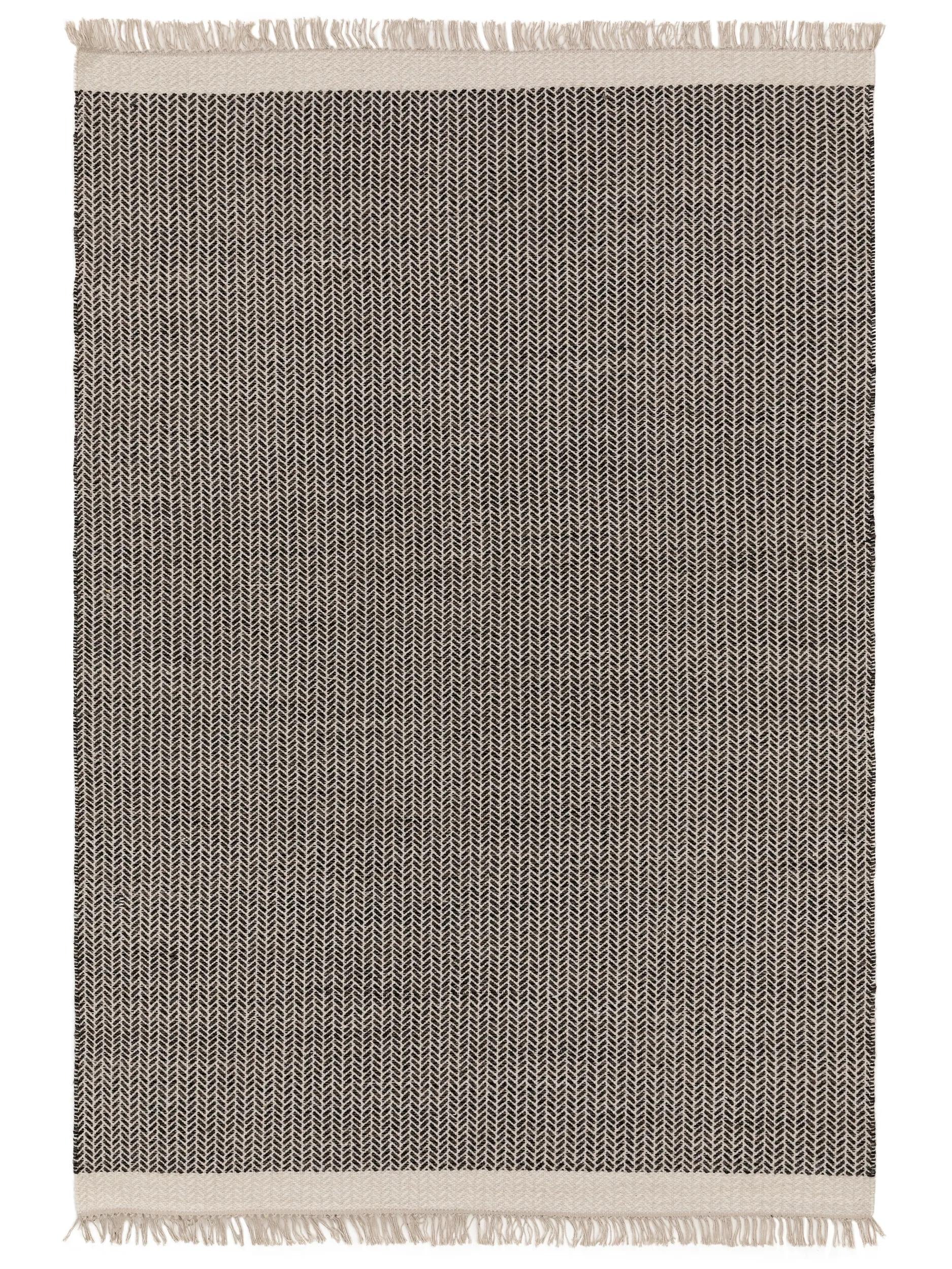 Wool Rug Kim Black/White