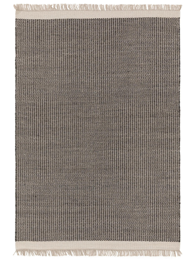 Wool Rug Kim Black/White