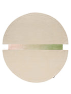 Tapis rond Kinga crème/rose