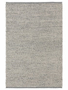 Alfombra de lana gris