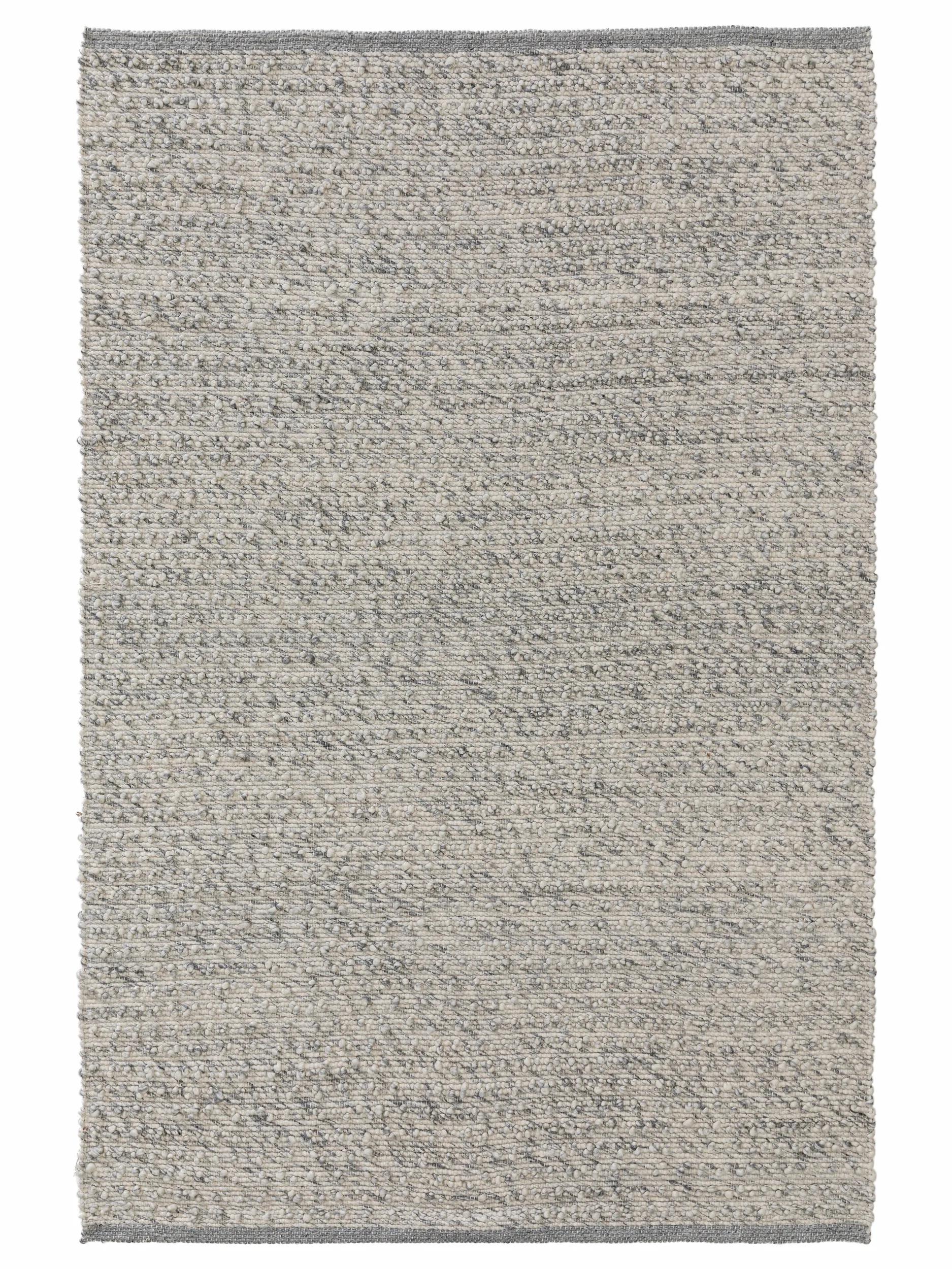Alfombra de lana gris