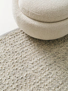 Alfombra de lana gris