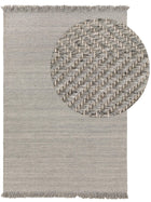 Tapis en laine Lars gris clair
