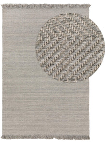 Tapis en laine Lars gris clair