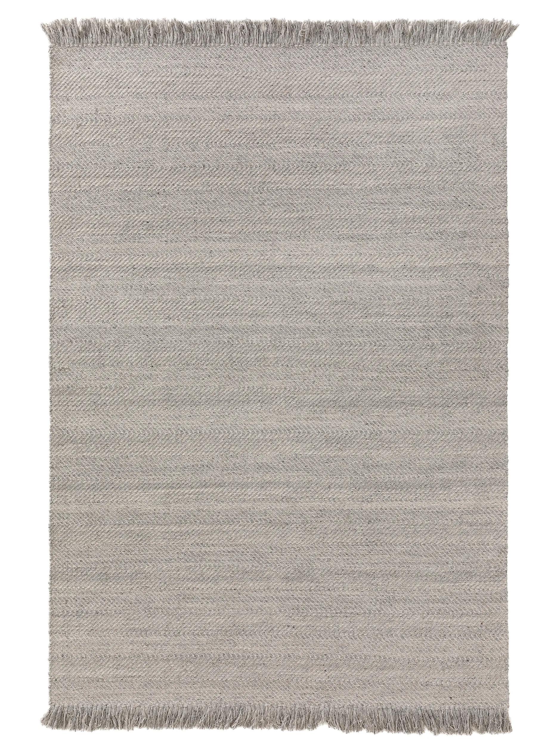 Tapis en laine Lars gris clair