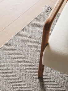 Tapis en laine Lars gris clair