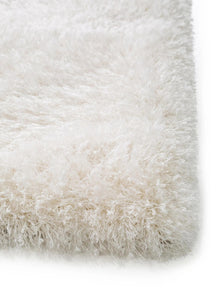 Shaggy rug Lea White