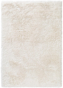 Shaggy rug Lea White