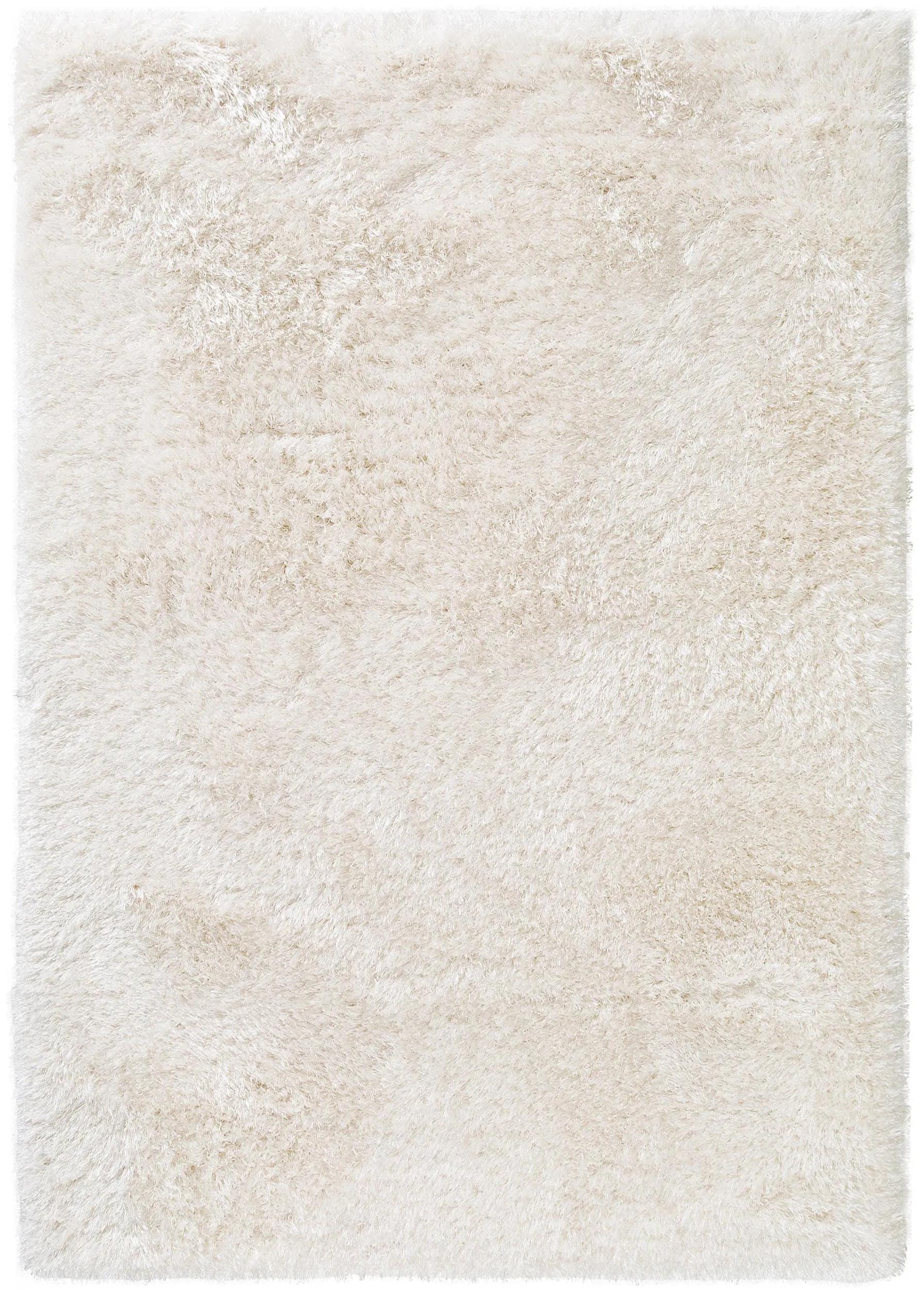 Shaggy rug Lea White