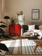 Cotton Rug Leander Grey/White