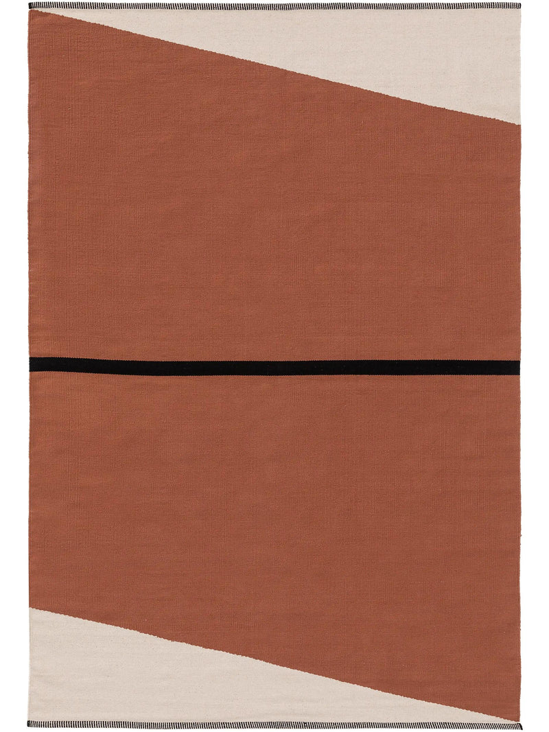Cotton Rug Lenny Terracotta