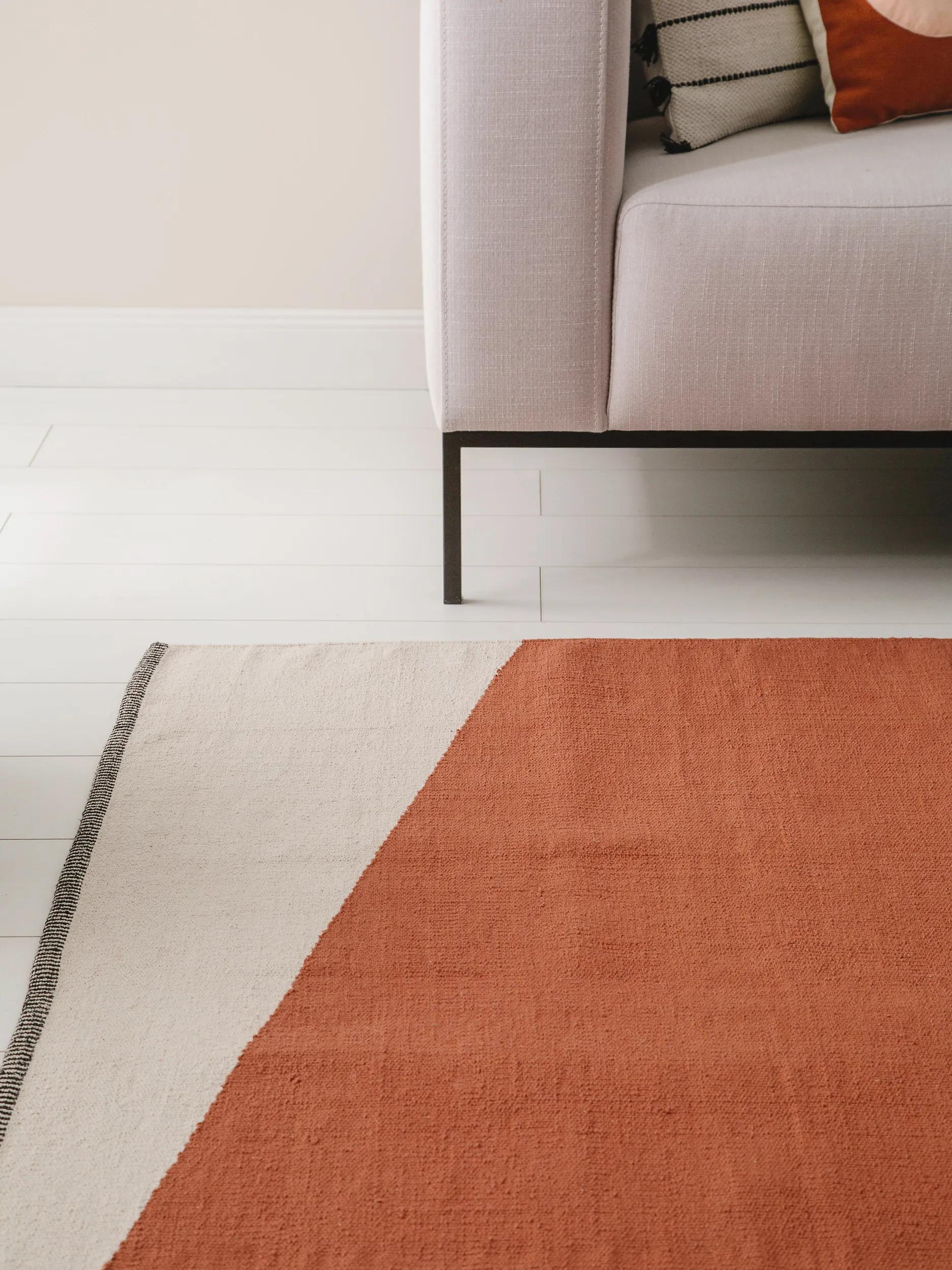 Cotton Rug Lenny Terracotta