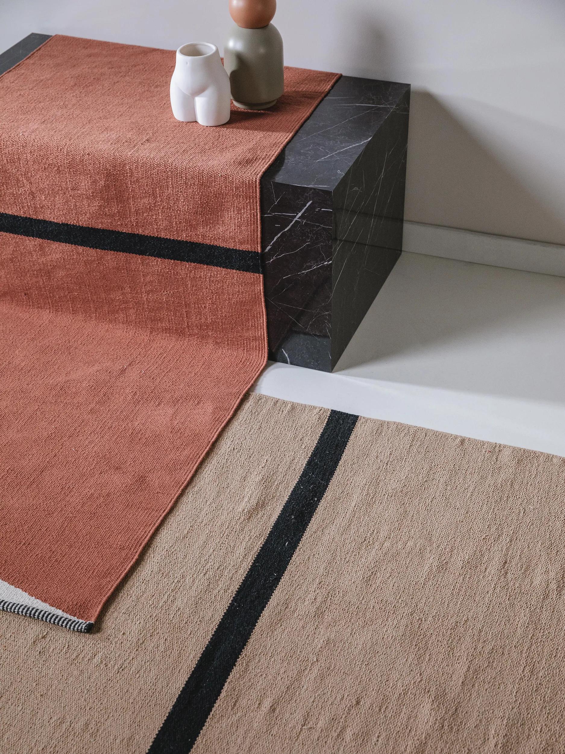Cotton Rug Lenny Terracotta