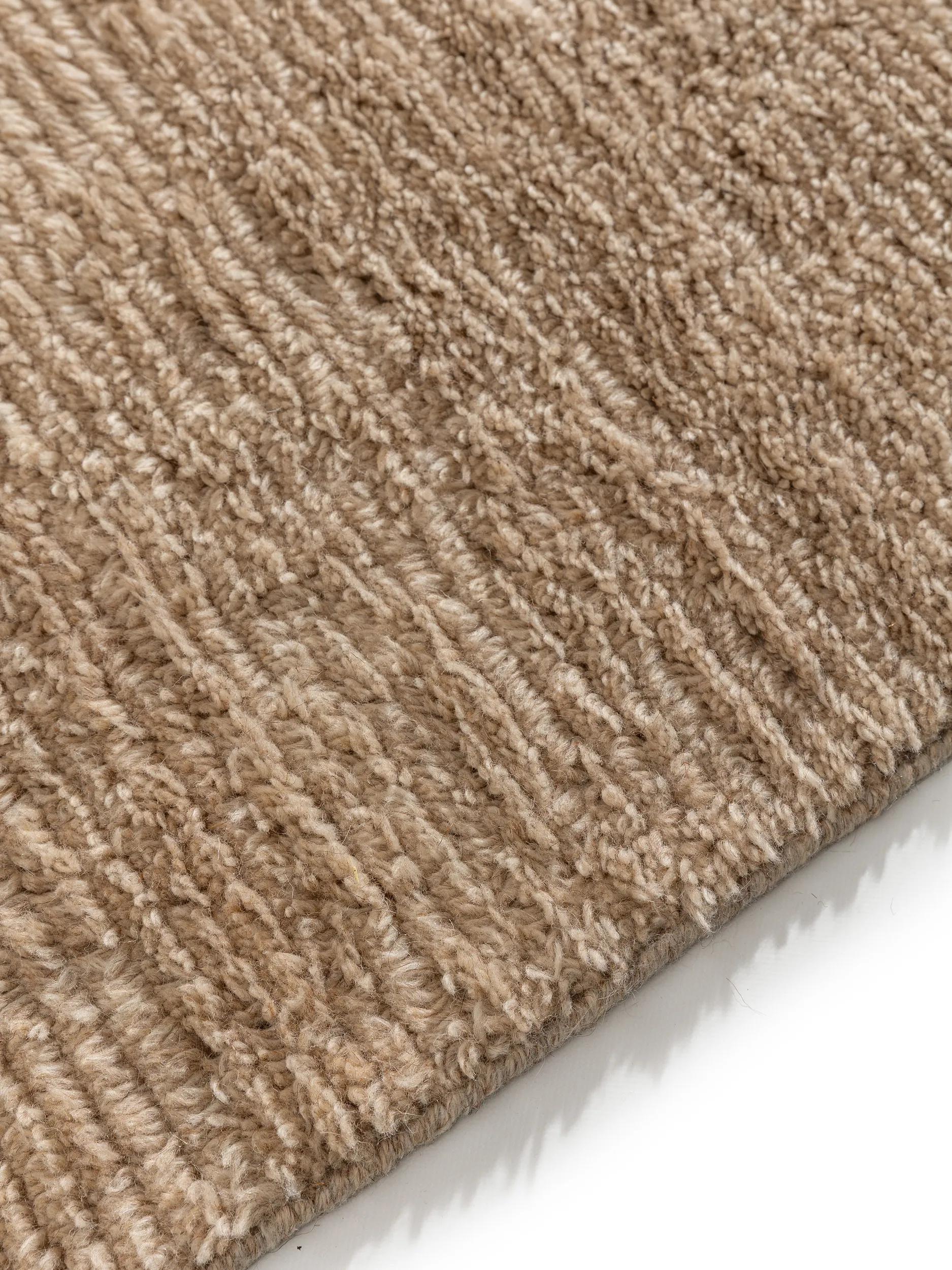 Wollteppich Leon Beige