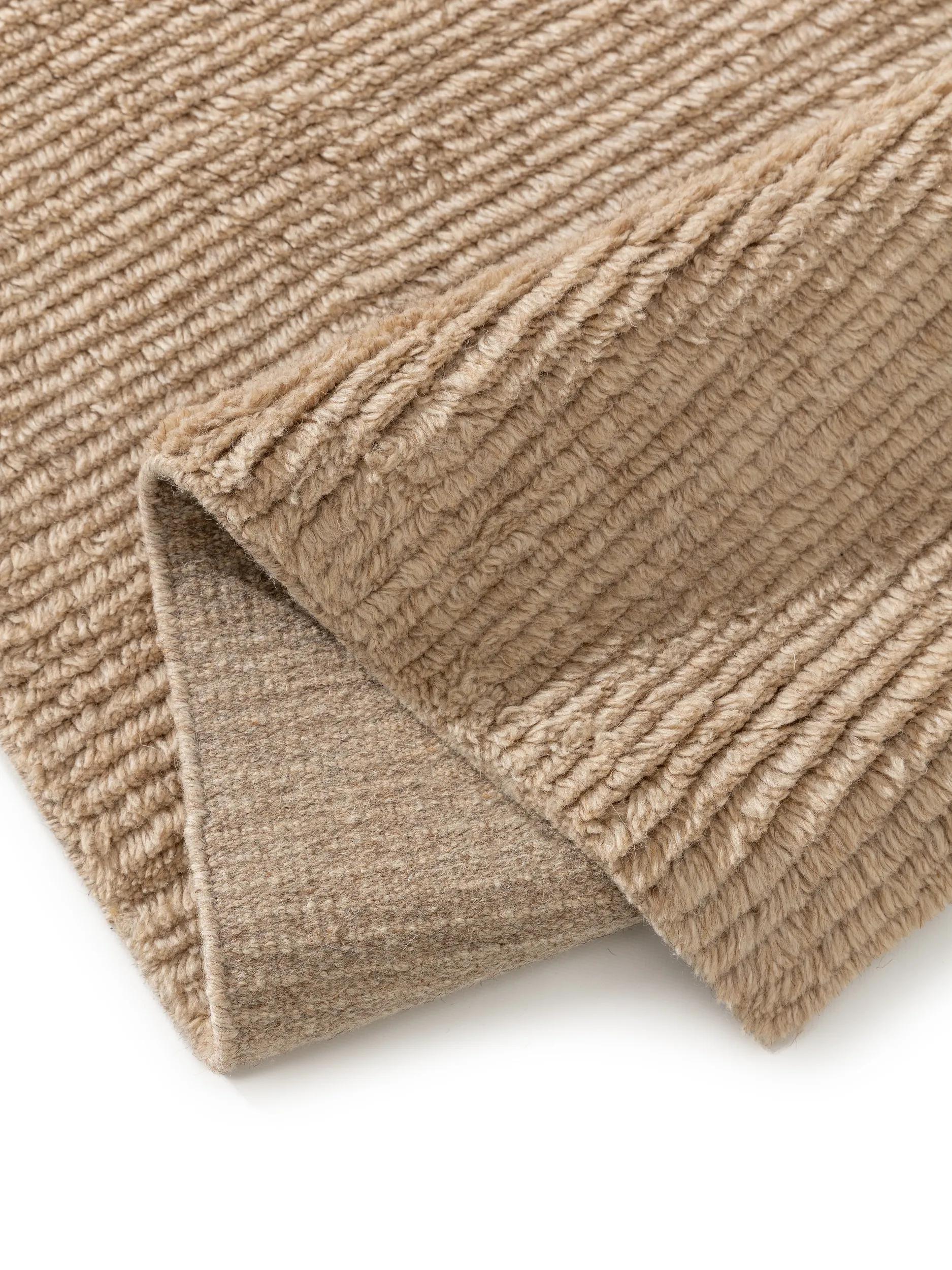 Wollteppich Leon Beige