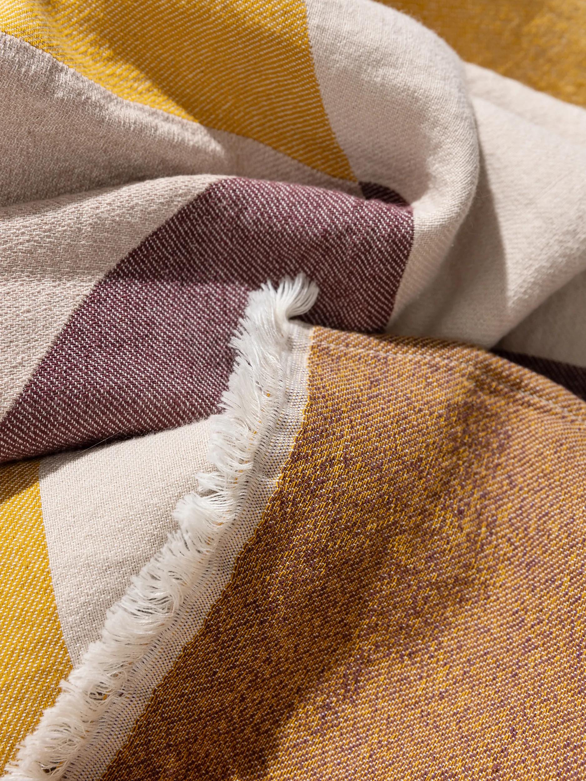 Cotton blanket Leoni Multicolour