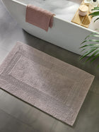 Alfombra de baño Lessa plateada