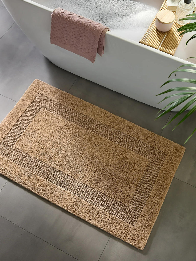 Bath Rug Lessa Light Brown