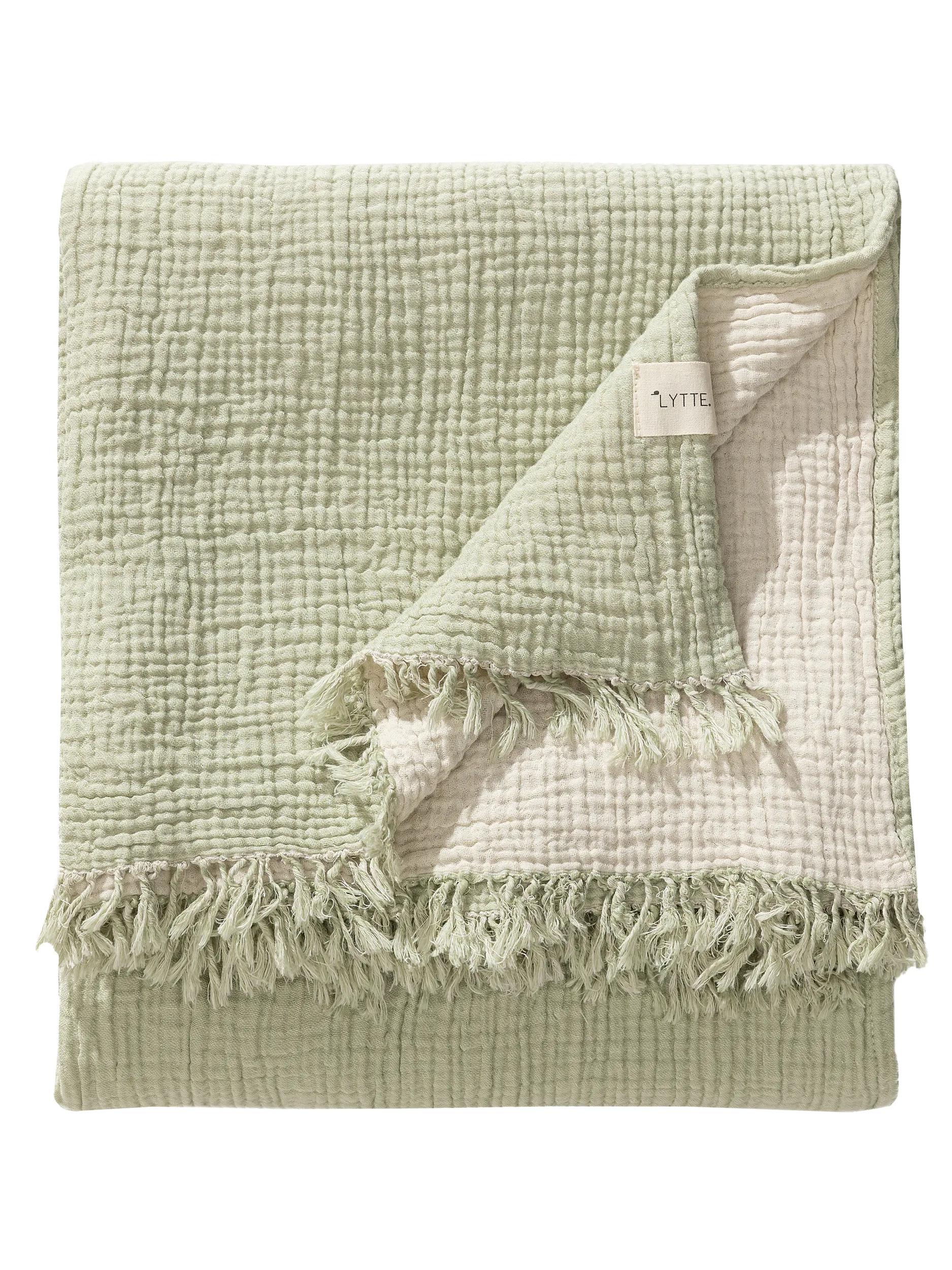 Cotton blanket Lilo Light Green