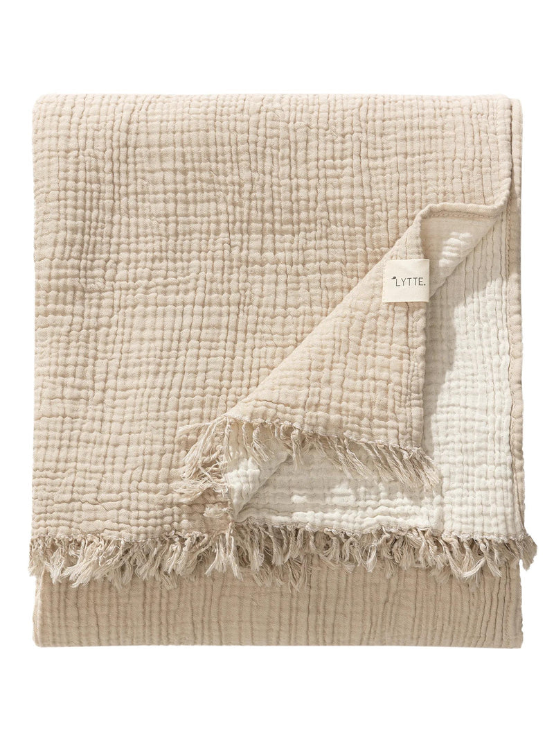 Cotton blanket Lilo Cream/Beige