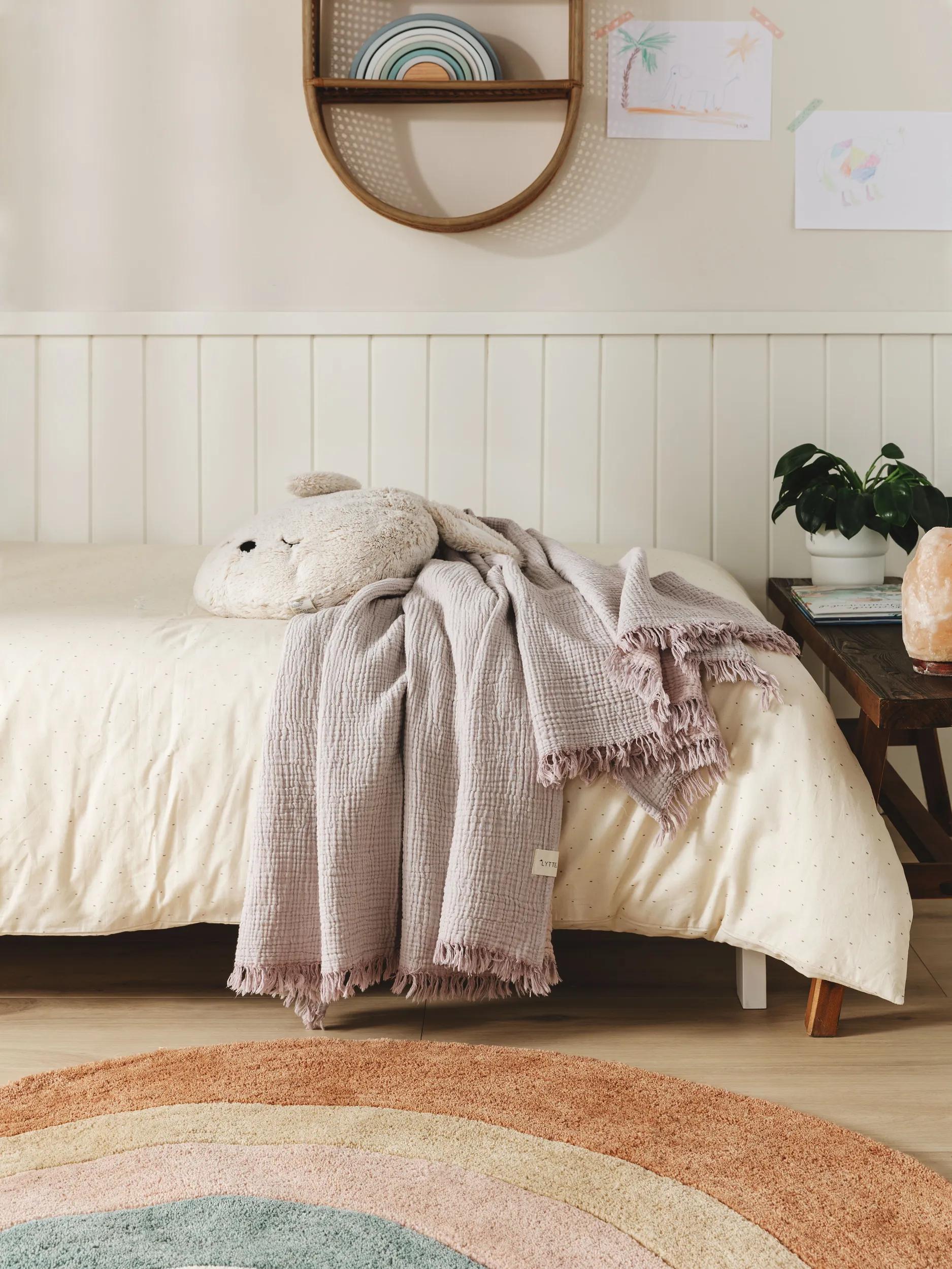 Cotton blanket Lilo Purple