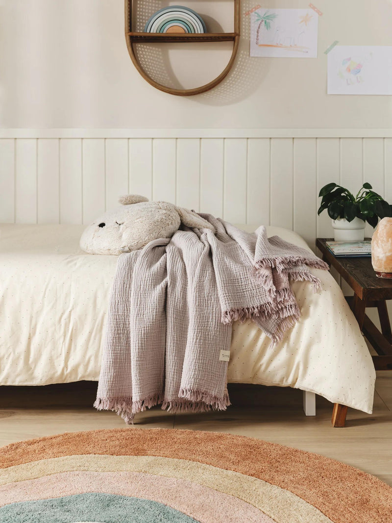 Cotton blanket Lilo Purple