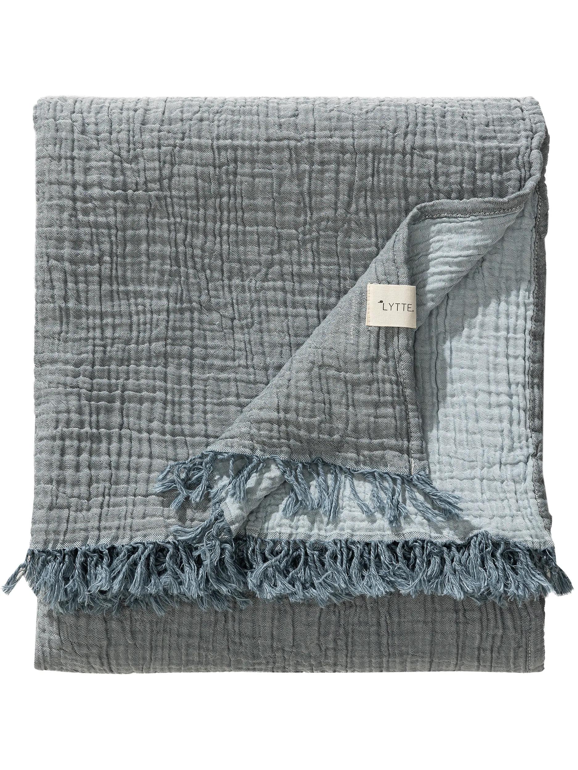 Cotton blanket Lilo Blue