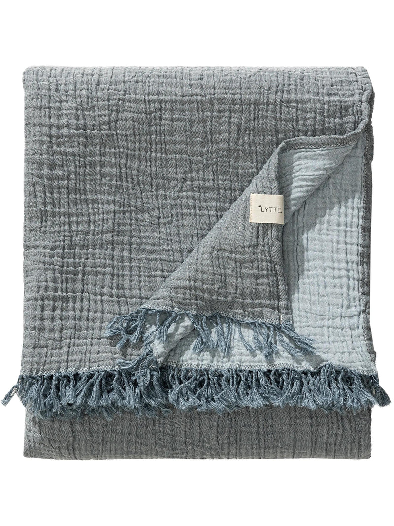 Cotton blanket Lilo Blue