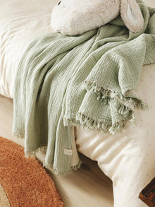 Cotton blanket Lilo Light Green