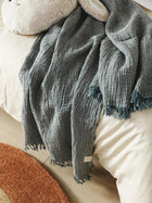 Cotton blanket Lilo Blue