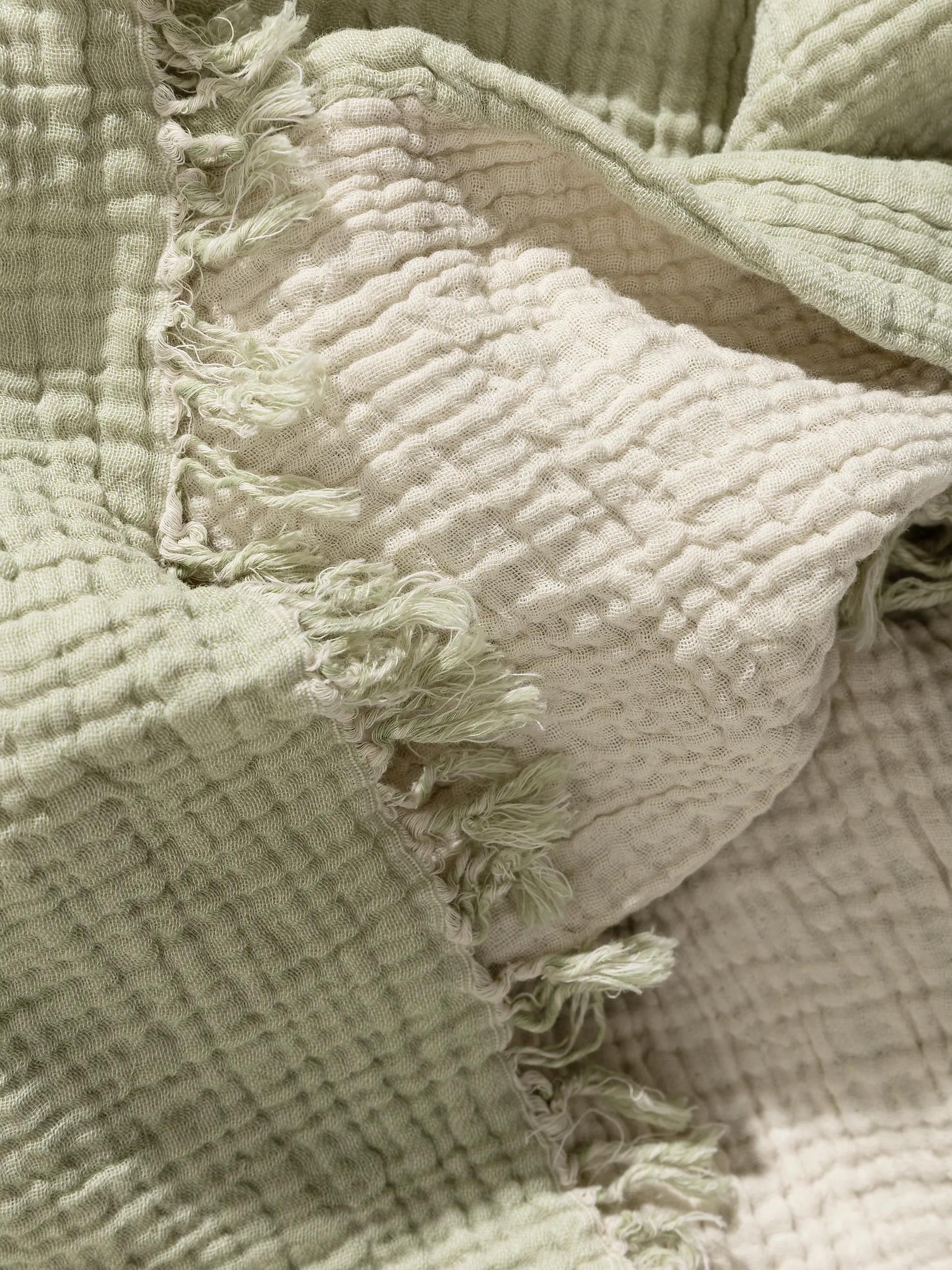 Cotton blanket Lilo Light Green
