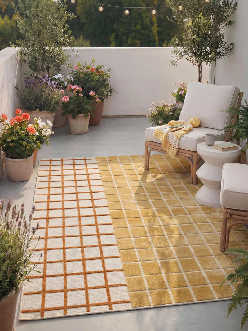 In- & Outdoor Rug Lilou Yellow