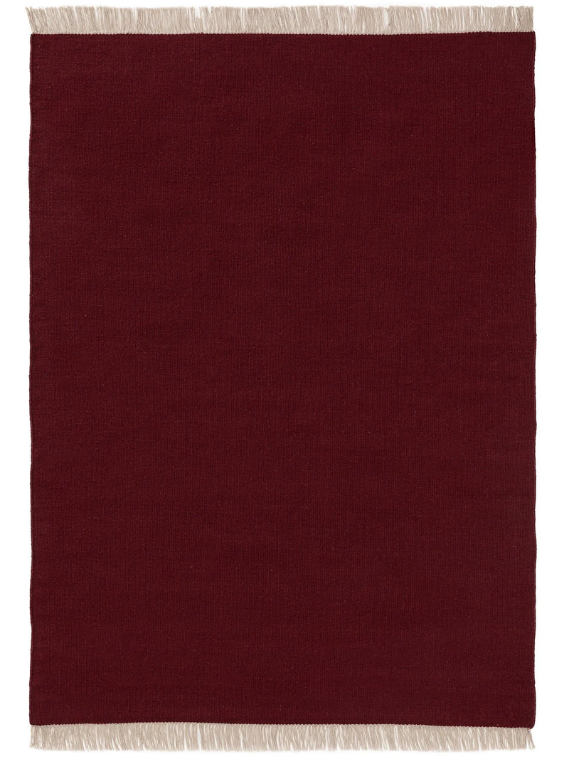 Wollteppich Liv Dunkelrot