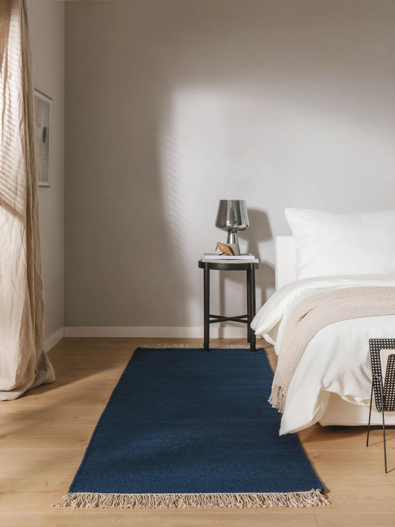 Wool Rug Liv Dark Blue