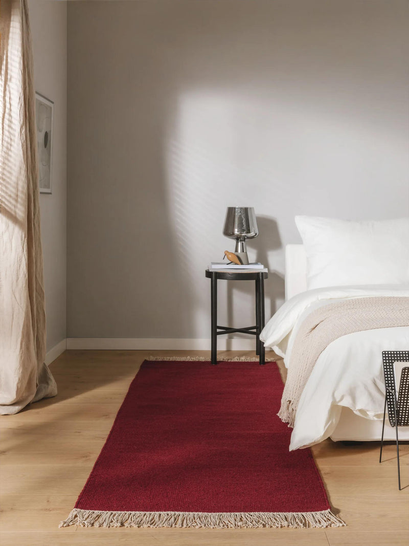 Wool Rug Liv Dark Red