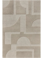 Wool Rug Logan Light Grey