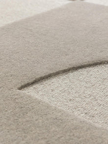 Wool Rug Logan Light Grey