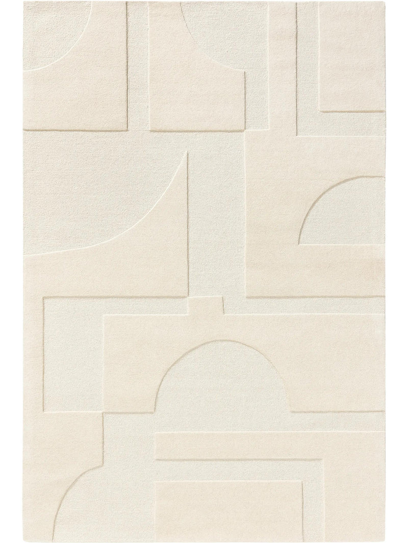 Wollteppich Logan Creme