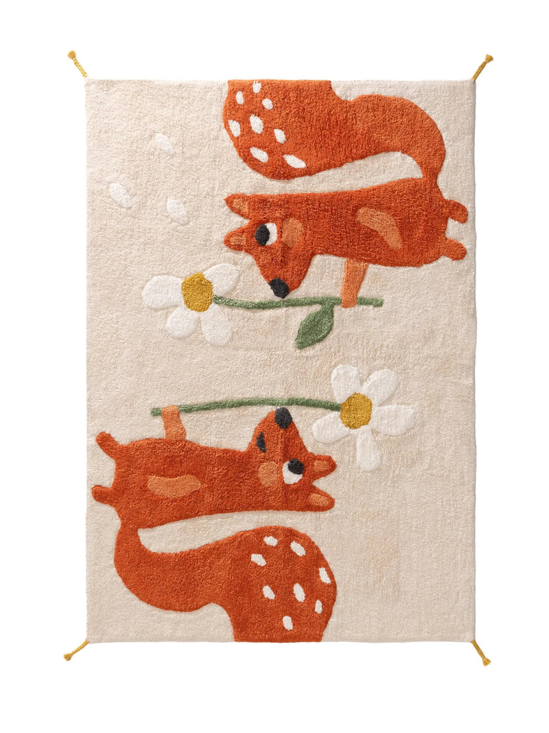 Washable Cotton Rug Lotte Beige/Multicolour