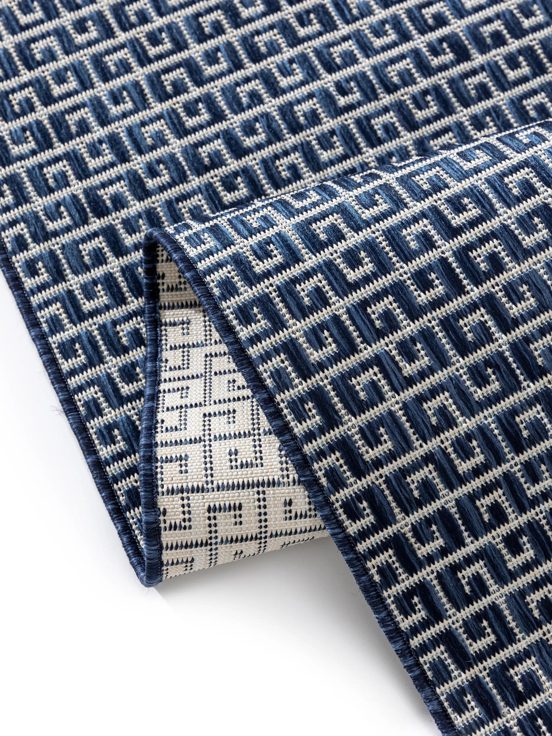 Alfombra para interior y exterior Lou azul