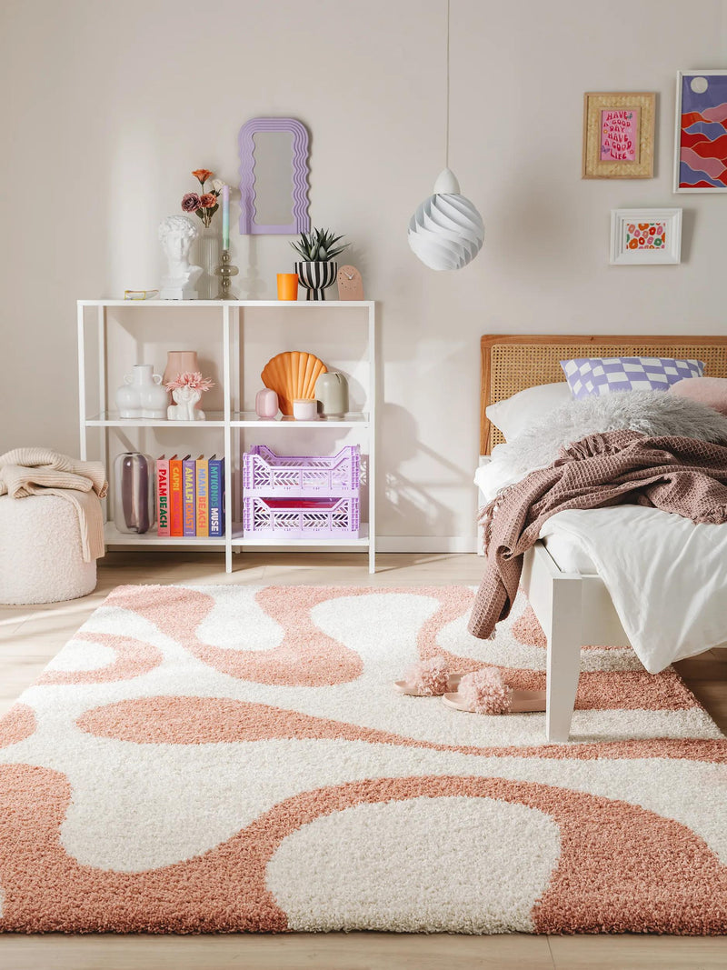 Shaggy rug Louise Rose