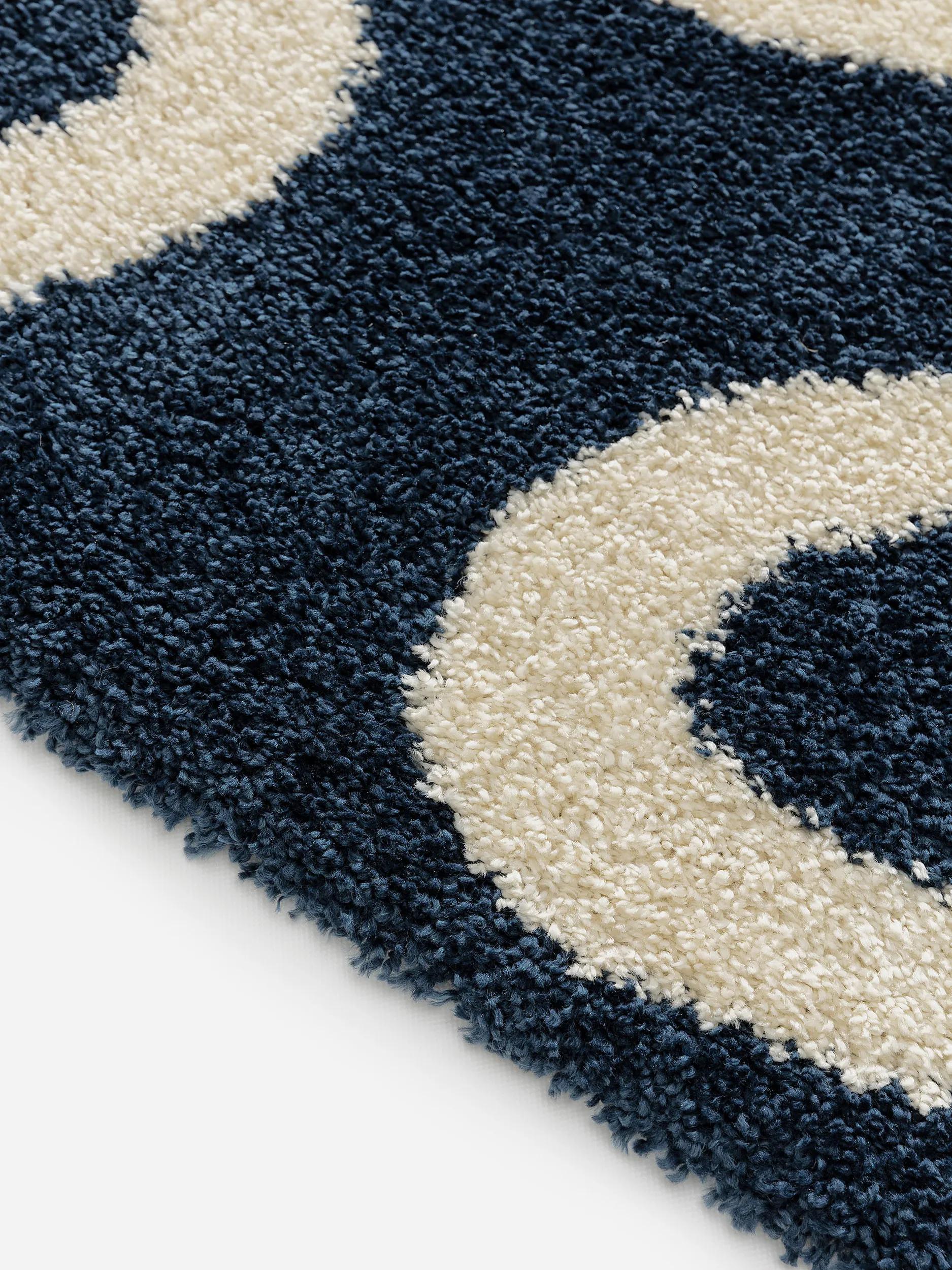 Shaggy rug Louise Blue