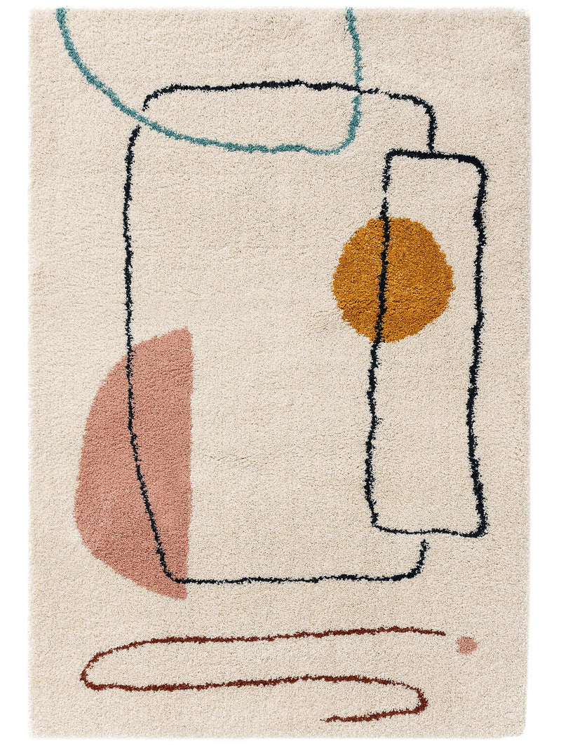 Shaggy rug Louise Multicolour