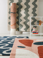 Shaggy rug Louise Cream/Rose