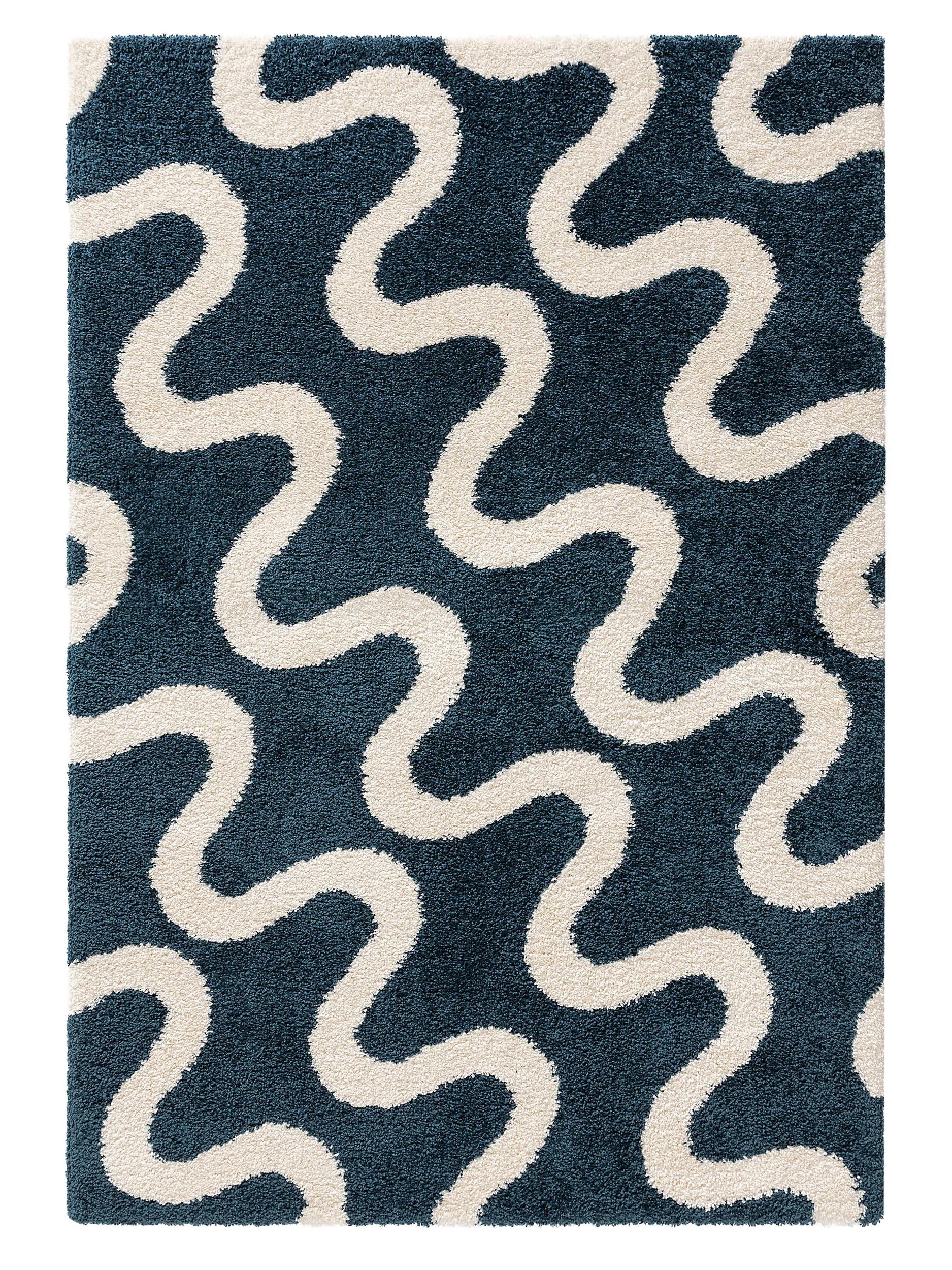 Shaggy rug Louise Blue