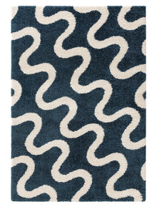 Shaggy rug Louise Blue