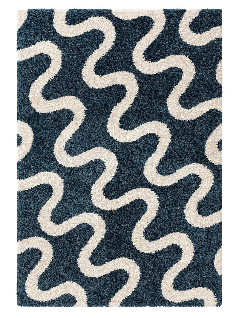Shaggy rug Louise Blue