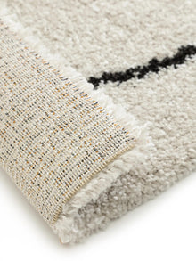 Shaggy Rug Louise Black/White
