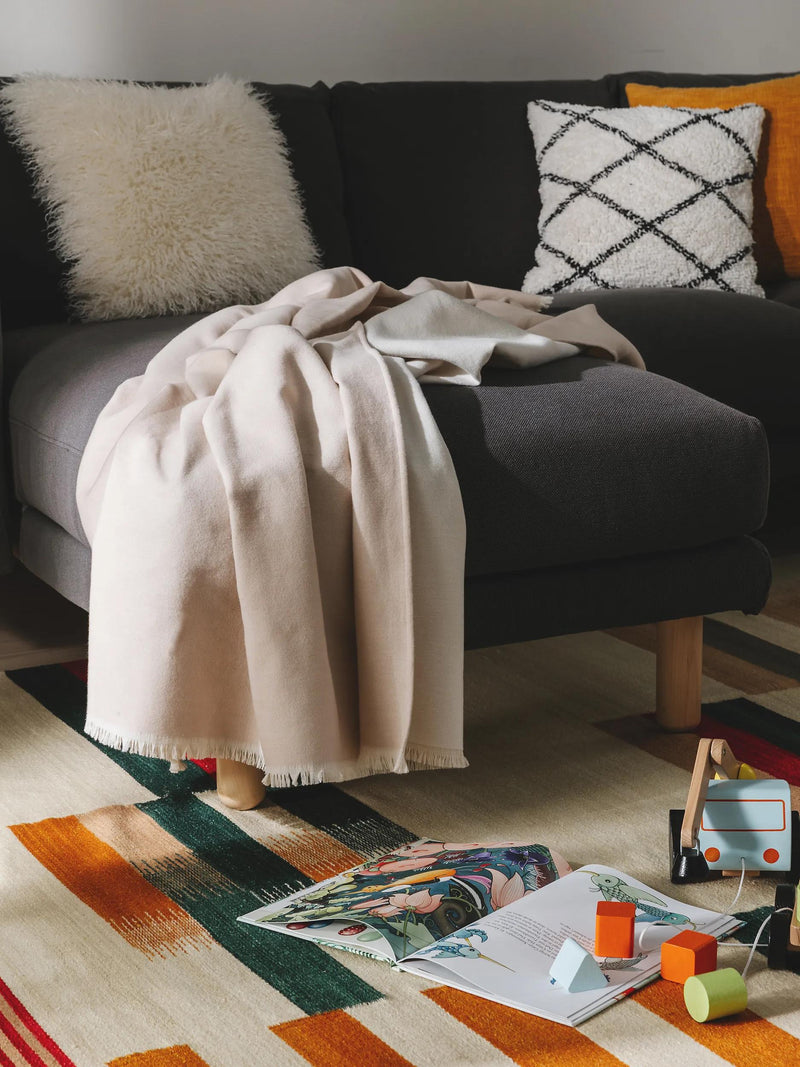 Cotton blanket Luca Cream