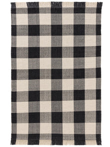 Cotton Rug Lucy Black/White